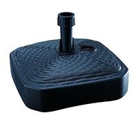 Base ombrello quadrato in polietilene con design intrecciato 39 x 39 x 13 cm in colore antracite