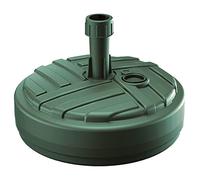 Base ombrello rotondo in polietilene con design a righe 39 x 39 x 13 cm in colore verde