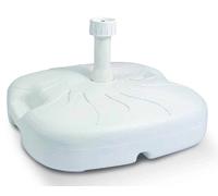 BASE OMBRELLONE BIANCO PLASTICA ROTONDA,QUADRATA, ACQUA E SABBIA,SPIAGGIA/GIARDI