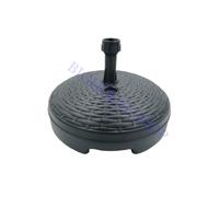 BASE OMBRELLONE PLASTICA EFFETTO RATTAN TONDA GRIGIO PISCINA DIAMETRO 45 CM. FU