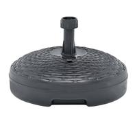 Base Ombrellone Sabbia/Acqua 20L Antracite Rattan in Plastica