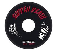 Base Outdoor Inline Roller PRO Sudden Death | Confezione da 4 | Durezza 84A | Estremamente Durevole | Presa Forte | Nero | Adatto per Tutte Le Marche di Pattini in Linea Standard
