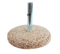 BASE PER OMBRELLONE CEMENTO E GHIAIA KG 25 TUBO MM 40