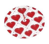 Base per albero di Natale a forma di cuore, 91 cm, romantica, in peluche, per decorare il pavimento, per feste in casa e festival