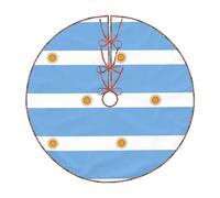 Base per albero di Natale con bandiera argentina, tappetino per albero di Natale per decorazioni natalizie, feste e decorazioni per la casa