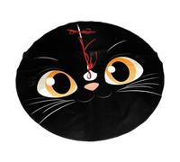 Base per albero di Natale con faccia di gatto, 122 cm, in peluche, decorazione per la casa, feste, festival