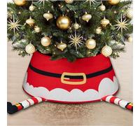 Base per albero di Natale con gambe di Babbo Natale, collare per albero di Natale con gambe di Babbo Natale, base rustica per albero di Natale, 3D con piedi di Babbo Natale, anello per albero di
