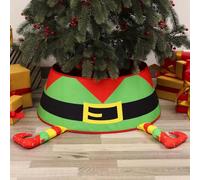 Base per albero di Natale con gambe di Babbo Natale, collare per albero di Natale con gambe di Babbo Natale, base rustica per albero di Natale, 3D con piedi di Babbo Natale, anello per albero di