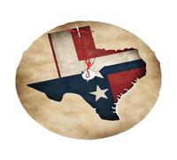 Base per albero di Natale con stampa di due stelle bianche con bandiera del Texas, decorazione moderna per albero di Natale, decorazione per case vacanze e decorazioni natalizie