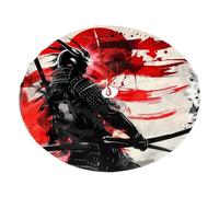 Base per albero di Natale giapponese samurai 121,2 cm, con bandiera giapponese, tappetino decorativo per albero di Natale, decorazione per casa, feste, festival