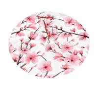 Base per albero di Natale in fiore di ciliegio primaverile, 76 cm, vintage, in peluche, tappetino decorativo per la casa, feste, festival