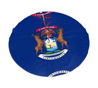 Base per albero di Natale in pile di poliestere, con stampa bandiera del Michigan, per le vacanze, 91,4 cm, decorazione per albero di Natale