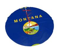 Base per albero di Natale in pile di poliestere con stampa bandiera del Nebraska per albero di Natale