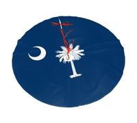Base per albero di Natale in pile di poliestere con stampa bandiera della Carolina del Sud, copertura per pavimento, 91,4 cm, decorazione per albero di Natale