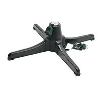 Base per albero di Natale in plastica rotante 360° elettrico con 3 modalità e attacco per luci natalizie