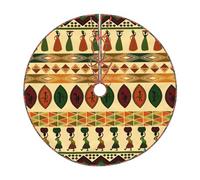 Base per albero di Natale in stile bohémien, con stampa tradizionale africana, per decorare l'albero di Natale, per casa, feste, vacanze, interni ed esterni