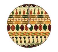 Base per albero di Natale in stile bohémien, con stampa tradizionale africana, per decorare l'albero di Natale, per casa, feste, vacanze, interni ed esterni