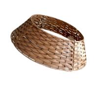 Base per albero di Natale intrecciata in rattan artificiale per albero di Natale, elegante gonna per albero di Natale, regolabile, cestino in rattan