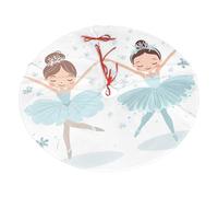 Base per albero di Natale, motivo ballerina con fiocco di neve, 91,4 cm, in peluche, decorazione per la casa, feste, festival