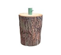 base per albero di natale, vero tronco di abete originale 30kg, legno realistico 35x28 base per albero artificiale, artigianale