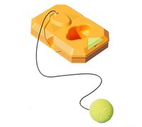 Base per allenamento da tennis con cuscinetto antiscivolo, corda ad alta elasticità e dispositivo di riciclaggio per allenamento da soli, supporto portatile per palline da tennis per uso esterno e