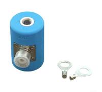 Base per antenna filettata M10, kit base antenna a onde corte M10 con adattatore SO239 e interfaccia alimentatore tipo M per radio amatoriali USDX QRP (base blu)