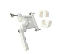 Base per antenna marina, staffa in nylon e plastica per antenna VHF UHF Ham Radio GPS - montaggio hardware regolabile per yacht barca, bianco