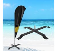 Base per Bandiera con Piume Base per Asta per Bandiera Da Spiaggia per Le Gare