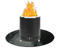 Base per barbecue, base rotonda ignifuga su entrambi i lati, per barbecue, fornello da campeggio, per giardino, terrazza, patio, giardino, cortile, balcone