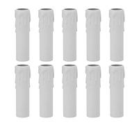 Base Per Candelabro da 4 Pollici, 10 Pezzi in Plastica Per Prese a Lume di Candela Coperture Per Prese Per Lampadari Kit Prese Per Apparecchi di Illuminazione Per Lampadari Per Candela E14(bianco)