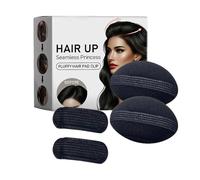 Base per capelli del volume di spugna, clip bump per volume,4x Inserti di styling a base di capelli - per utensili da 4 pad invisibili da 4 pacchetti per acconciature lunghe donne matrimoni