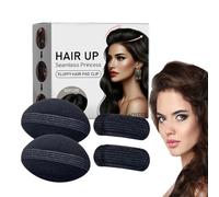 Base per capelli del volume di spugna, clip bump per volume | 4x Sponge Styling Inserisci capelli | per utensili da 4 pad invisibili da 4 pacchetti per acconciature lunghe donne matrimoni