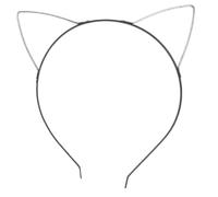 Base per capelli in metallo flessibile per personalizzazione creativa comoda unisex da indossare lunga giornata in lega fascia per capelli con orecchie di gatto fasce per cosplay