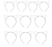 Base per capelli in metallo flessibile per personalizzazione creativa comoda unisex da indossare lunga giornata in lega fascia per capelli con orecchie di gatto fasce per cosplay