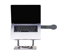 Base per computer portatile, vassoio portaoggetti pieghevole in metallo ergonomico con supporto magnetico mobile, supporto pieghevole per laptop, divano, , ufficio, studio, cucina, aula