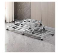 Base per condizionatore d'aria in acciaio inox, supporto per pallet resistente all'umidità per elettrodomestici, design monoblocco, ideale per magazzino e supermercato (40 x 120 x 10 cm)