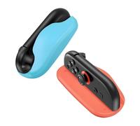 Base per Controller Mouse da Gioco per Nintendo Switch 2 di MMOBIEL - Set 2 Supporti Portatili per Joy-Con - Impugnature Ergonomiche per Modalità Mouse - Maggiore Precisione e Protezione - Rosso/Blu