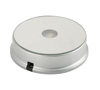 Base per Espositore a LED, Espositore per Espositore a LED Base per Espositore in Cristallo Colorato a LED per Cristalli, Arte del Vetro e Decorazioni per la Casa (Rotondo, specchio, 2 luci, tipo