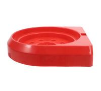 Base per Estintore da Terra in Plastica Rossa, Robusta | Montaggio senza Attrezzi, Accesso Rapido e Ordine, per Officine e Abitazioni Estintore Abc