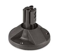 Base per fissaggio palo a pavimento Mareco diametro 60 mm Nero 1780000N