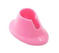 Base per flacone di smalto per unghie, supporto ampio e robusto, anti-fuoriuscite, colore rosso rosa, processo professionale