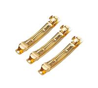 Base Per Forcina 10 pezzi di fermagli for capelli a molla in metallo da 50/60/70/80 mm, con base vuota, for la creazione gioielli fai te Per Acconciatura Donna Decorazione Fai Da Te(Color-02,80mm)