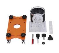 Base per fresa per la lavorazione del legno con lega di alluminio resistente per scanalature precise su vari materiali Regolazione da 0 a 5 cm Miglioramento domestico