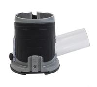 Base per fresatrice a immersione con coperchio di aspirazione della polvere per macchina da taglio del legno, base guida per fresa in lega di alluminio con manico antiscivolo, compatibile con