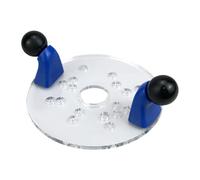 Base per fresatrice per lavorazione del legno, piastra di base in acrilico con doppie maniglie, facile installazione, router guida fissa, strumento professionale per falegname