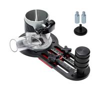 Base per fresatrice per legno, staffa scanalata 2 in 1 per macchina da taglio da 65 mm, localizzatore invisibile in alluminio con scala per armadietti, mobili fai da te