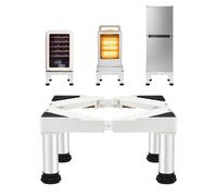 Base per Frigorifero Rialzata Altezza 24-27 CM Base per Lavastoviglie 4 Piedi Robusti Freezer Congelatore Mobili da Cucina ed Elettrodomestici Statico Carico 280 KG Larghezza 42-65 cm Bianco