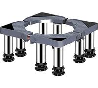 Base per lavatrice, base per lavatrice, previene graffi e ammaccature, vassoi per pavimenti del frigorifero, antivibrazione, telescopico, lunghezza/larghezza 40-65 cm, supporto per asciugatrice, 8 g