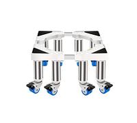 Base per lavatrice Base per lavatrice regolabile in altezza e lunghezza 41-65 cm, universale, per lavastoviglie, cestello alto, grande contenitore per piante da esterno, vassoi per pavimento, ruote da