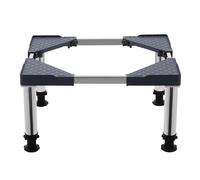 Base per lavatrice con 4 piedini a ventosa in acciaio inox, altezza regolabile 29-31 cm, base per lavatrice per frigorifero, asciugatrice, lavatrice, larghezza regolabile 42-65 cm